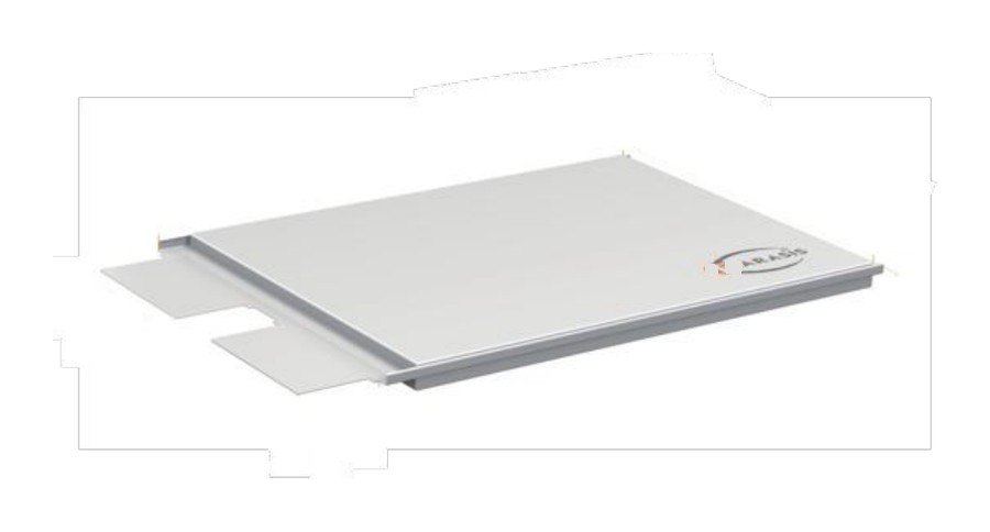 Counter-tab pouch cell